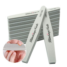 Sponge neglefil og buffere 10stk til neglekunstpleje dobbelt sider Design 100/180 Grit Nail Buffer Professional Manicure Nail Tools Color Gray