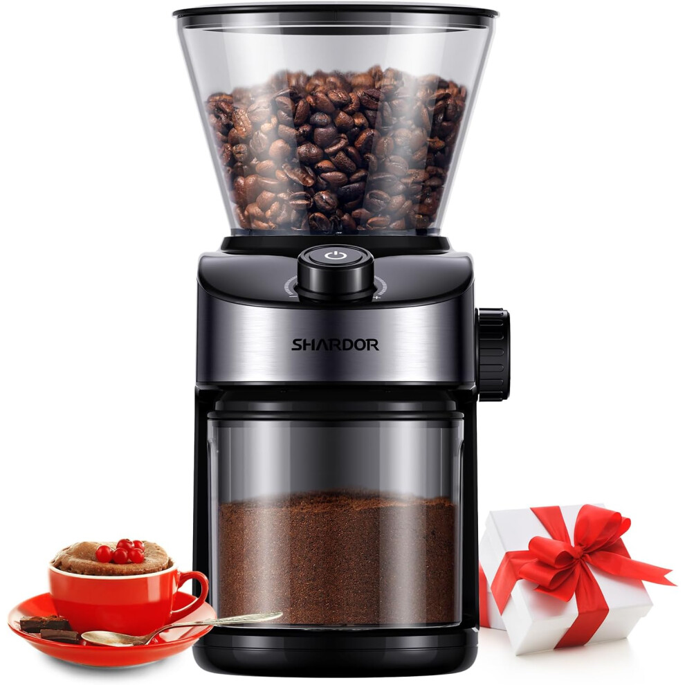 (CG836B, CG836B) 25 Levels of Precision Grinding Settings, Automatic Coffee Bean Grinder with Digital Timer Display for Espresso,