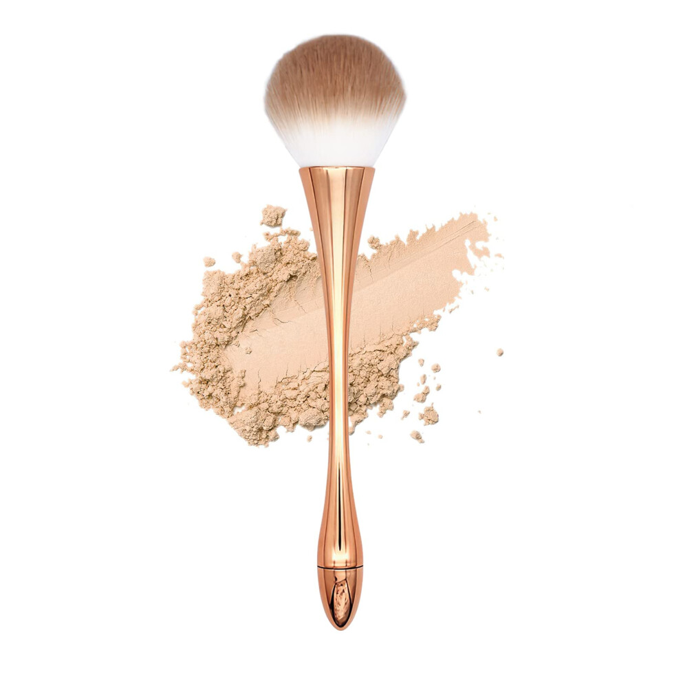 Large Powder Brush Face Makeup Brushes, Blush Blusher Brush, Single Powder Make up Brush for Loose or Pressed Setting Powder, Bronzer Powder Brush