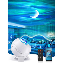 Galaxy Projector,180 Lighting Modes Star Projector Night Light,8 Soothing Songs+Bluetooth Speaker Galaxy Light Projector,Remote Control Northern