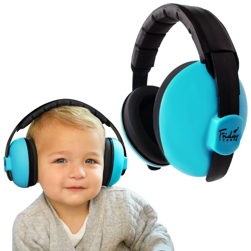 Friday Baby Baby Ear Protection (0-2+ Years) - Comfortable And Adjustable Noise Cancelling Baby Ear Muffs For Infants & Newborns | Baby Headphones Unisex Kids Friday 7Care