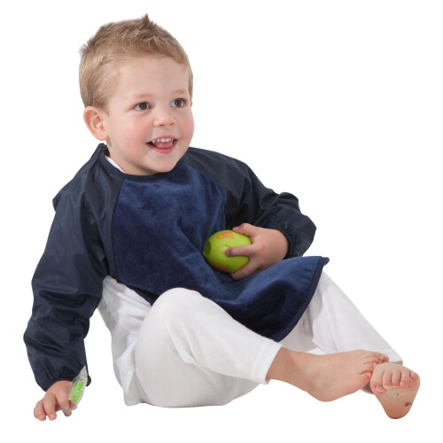 Sleeved Wonder Bib, Sz Small, 2 pack - Orange / Navy 2