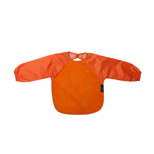 Sleeved Wonder Bib, Sz Small, 2 pack - Orange / Navy 1