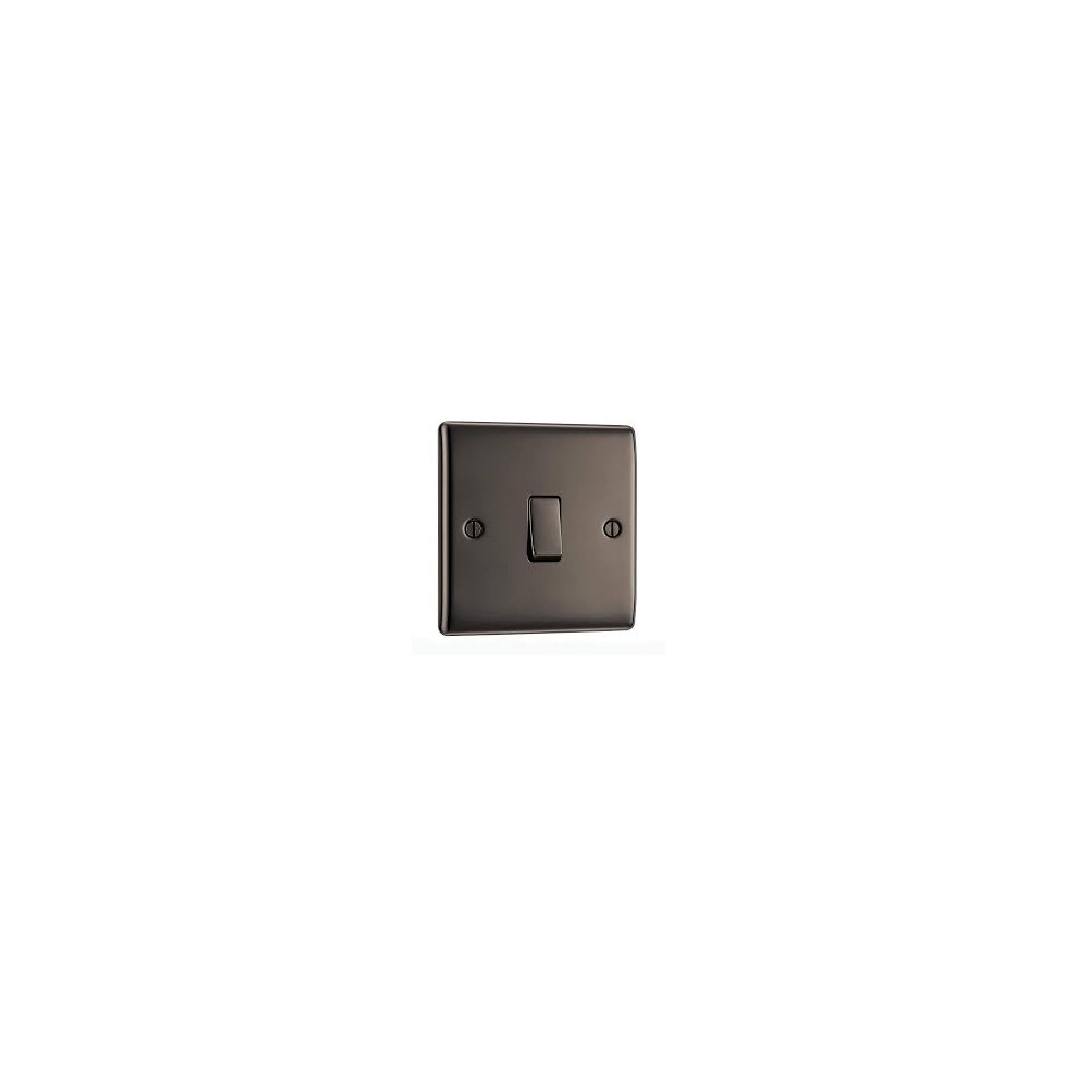 BG NEXUS METAL BLACK NICKEL SINGLE SWITCH, 10AX 2 WAY