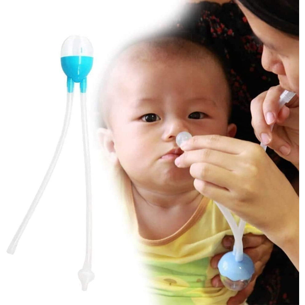 Newborn Baby Nasal Aspirator,Baby Nose Sucker Nose Cleaner Nasal Relief,Baby Nasal Cleaner Mucus Removal For Newborns And Toddlers,Reusable Ldaty