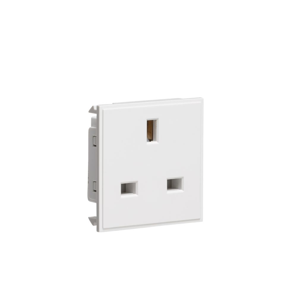 13A 1G Unswitched Socket Module 50 X 50Mm - White 5055832940630