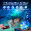 Star Projector,105 Light Modes Star Projector Night Light Projector,15 White Noises+5.3 Bluetooth Galaxy Light Projector, Remote+Timer+Dimmable Star 3