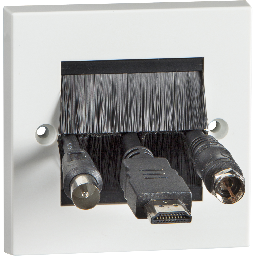 Single Size Brush Module Faceplate (complete)