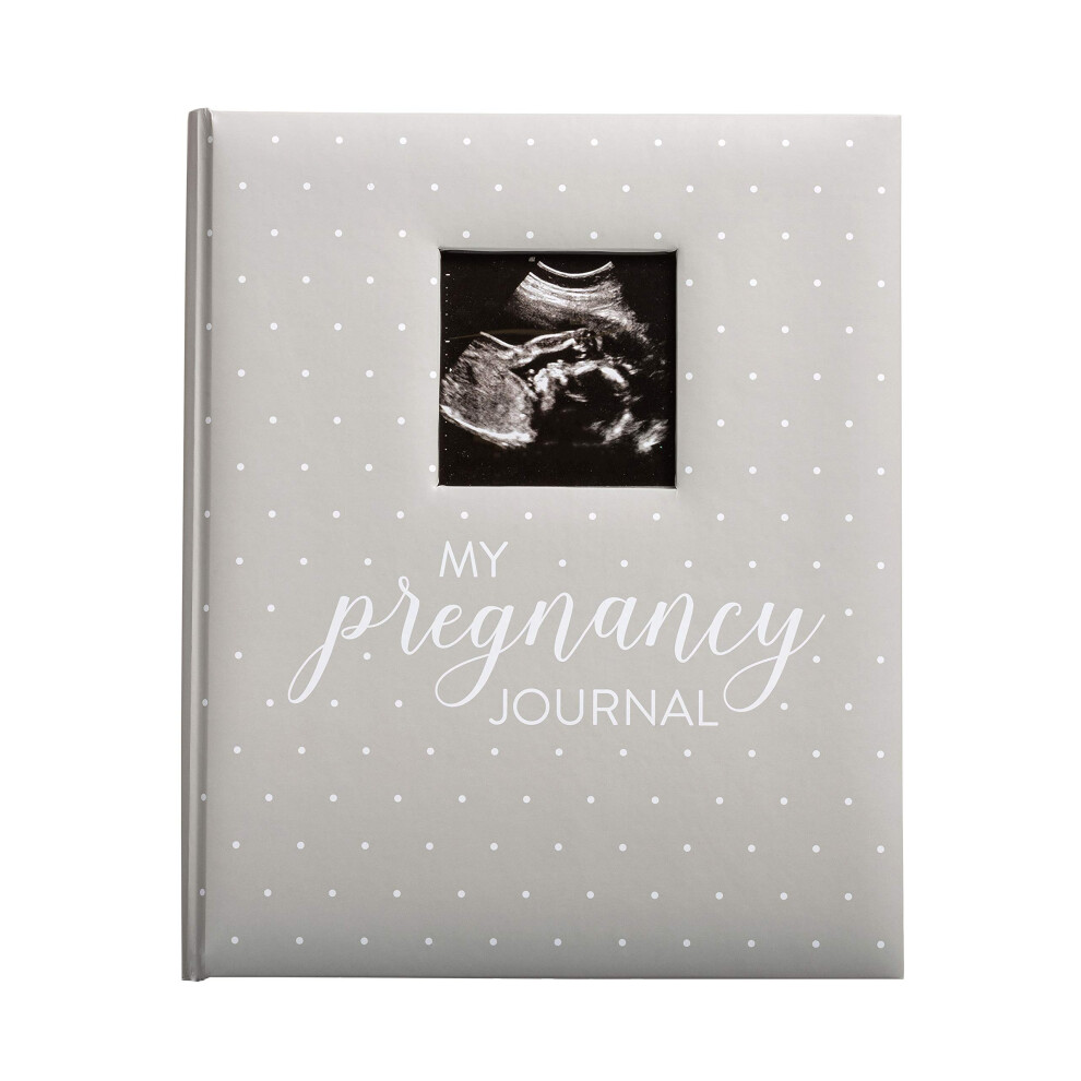 Rainbow Pregnancy Journal, Keepsake Pregnancy Memory Book with Sonogram Photo, First Through Third Trimester Pregnancy Milestone Tracker, Blush