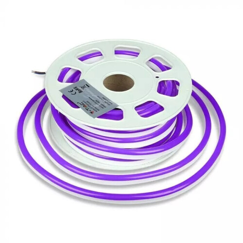 NEON FLEX COLORCODE:VIOLET 24V - 10m, 8W/m, 320lm, 9 x 16.5mm, 50