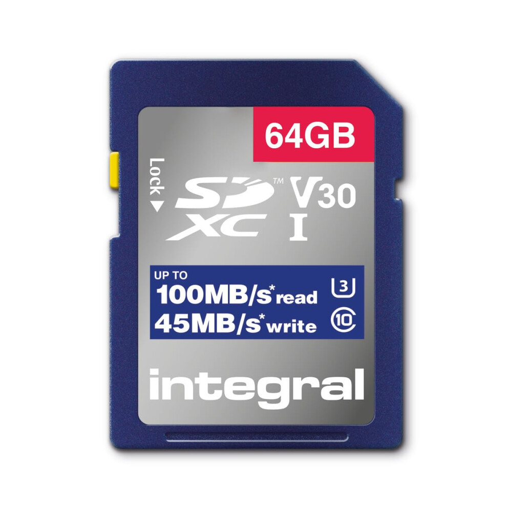64GB SDXC SD Memory Card For Canon EOS M50, EOS M100, EOS R8, R50, R100, EOS M6, EOS M5, EOS 80D Digital Cameras Integral UHS-1 U3 V30 + Cleaning