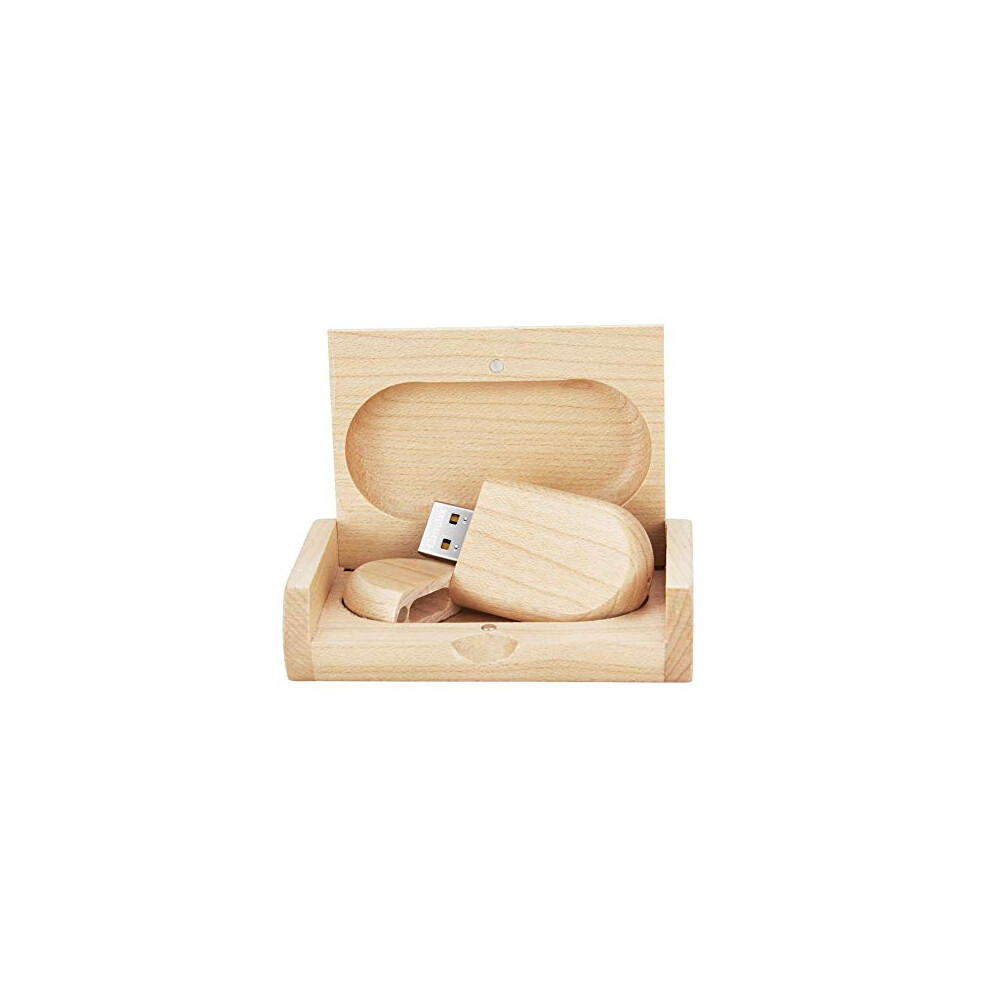 Usb Flash Drive, 8Gb / 16Gb / 32Gb Premium Solid Wood High Speed Usb 2.0 Flash Drive Memory Stick Data Storage Pendrive Thumb Disk (32Gb, Ellipse 606098253450