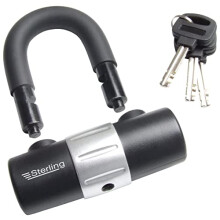 Burg Wachter 100D 14mm Heavy Duty Sold Secure Diamond & Gold Padlock U Lock - Black