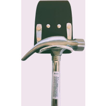 Black Leather Steel Hammer Holder Steel Saddle BBI for Scafffolding Tool Belt