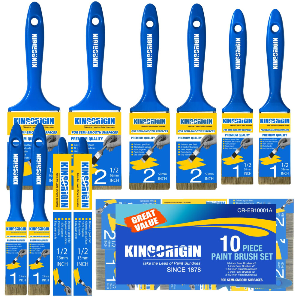 10 Piece Painters Paint Brush Set Paint Brushes Paintbrush Paint Tools Set Tools Home Repair Tools 613739769942