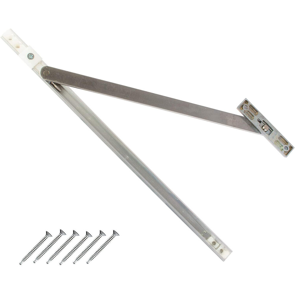 Upvc Door Restrictor Stay With Hold Open Function - 90 Degrees - For Upvc, Aluminium, French & Patio Doors 5061053540023