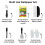 Wallpaper Paste Kit - Set Includes 1x10 Roll Adhesive Wallpaper Paste and Wallpaper Kit Containing, Roller, Hanging Brush, Scraper, Wallpaper Trimmer 4