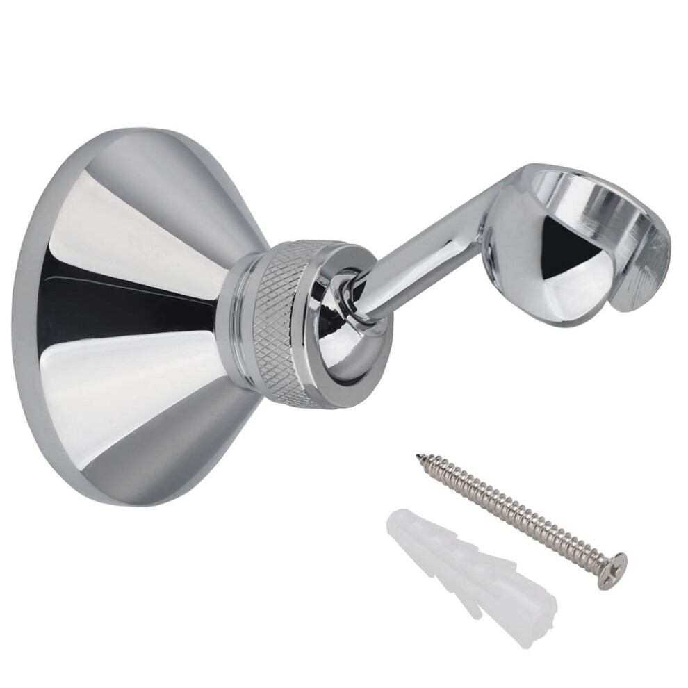 Shower Head Holders - Copper Shower Holder Bracket 360 Degree Adjustable Wall Mount For Standard Handheld Showerhead And Hose - Chrome Plated 779139152583