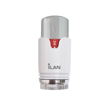 TRV Thermostatic Radiator Valve, Replacement Head Only, Chrome & White (iTRV-1)