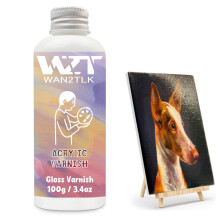 Acrylic Varnish, Professional Gloss Varnish for Acrylic Painting, Seals and Protects Artworks, Non-Toxic, Art Acrylic Paint Sealer for Handmade