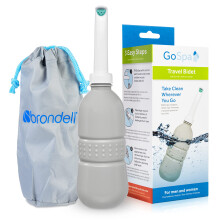 Brondell GoSpa Essential Bide för Resor, Camping och Utomhusaktiviteter, Kompakt och Diskret, 400ml