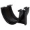 Polypipe Polyflow Deep Capacity [Black] Gutter Union RD502 for 117mmx 75mm PVCu Half Round deepline guttering Systems 1