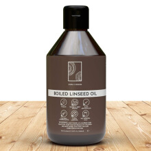 Boiled Linseed Oil for Wood - A Natural Exterior & Interior Wood Stain & Varnish for Wood - Ideal As A Wood Varnish, Wood Dye & Wood Preserver -
