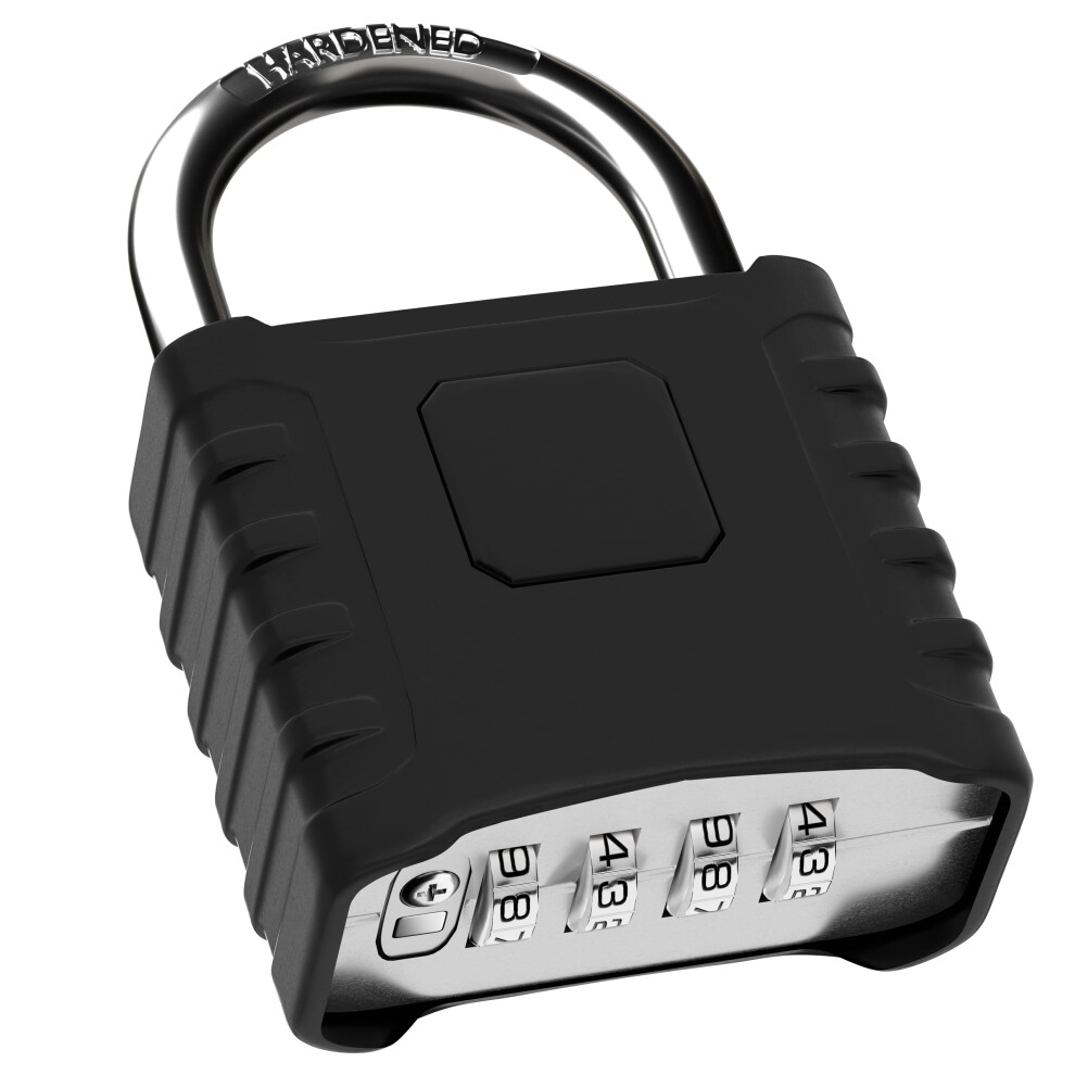 Heavy Duty Padlocks With Code 52Mm 4 Digit Specially Designed Combination Padlock Outdoor Padlock Weatherproof With Hardened Steel Shackle, Ideal For 5070002632115