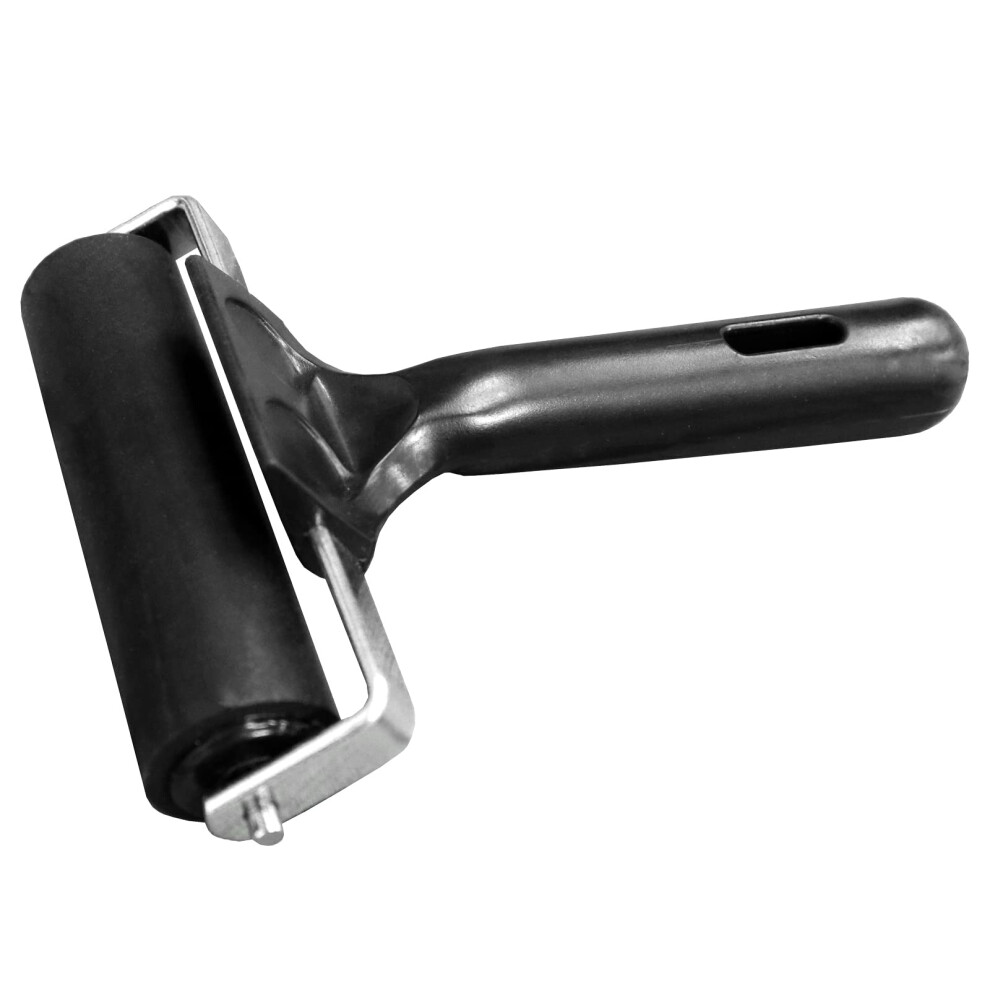 Rubber Roller For Flooring Installation 10Cm Rubber Brayer Glue Roller For Boat Flooring Install Printmaking Painting Stamping Wallpaper Gluing 752140832842