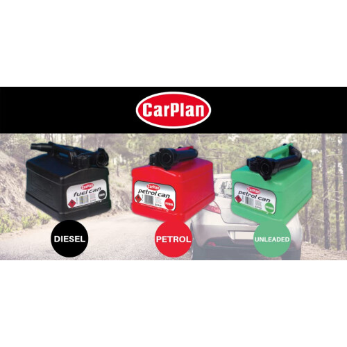 CarPlan Leaded Petrol Fuel Can - Red, 5 Litre 1