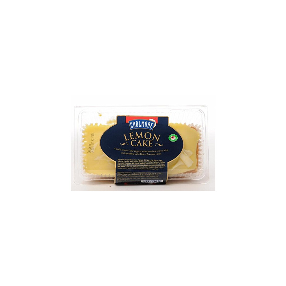 Coolmore Lemon Cake (2X400g) - Moist Lemon Cake With Luxurious Lemon Icing And White Chocolate Curls