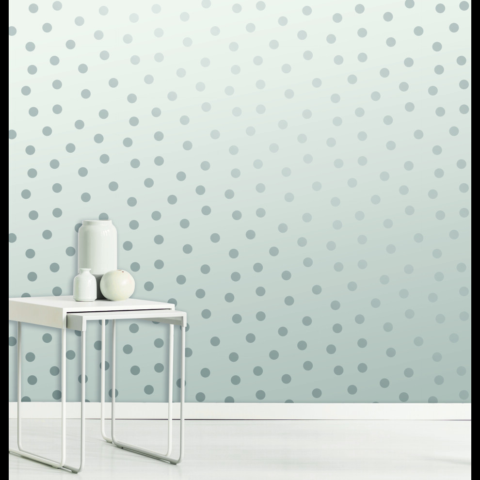 Starlight Spots White / Silver Wallpaper