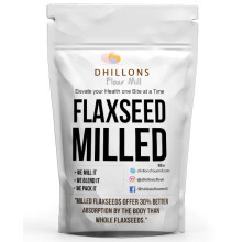 Milled Flaxseed 1kg From Dhillons Flour Mill | Great in shakes and for baking | UK Milled | GMO Free | Clean ingredients