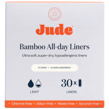 Organic Bamboo Incontinence Liners, Thin, Discreet, Odour Neutralsing, Planet Friendly, Super Soft, 120 Panty Liners