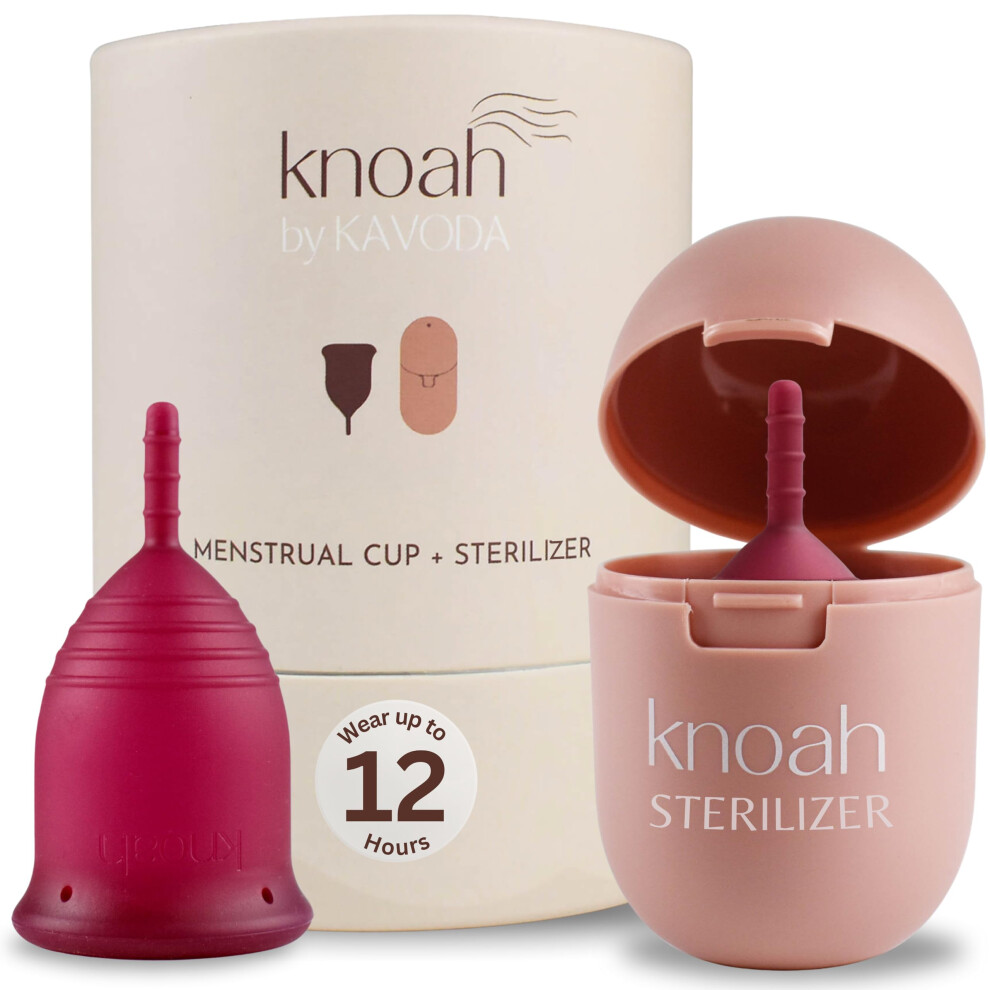Kavoda Knoah Reusable Menstrual Cup With Sterilising Cup | Tampon, Pad, And Disc Alternative