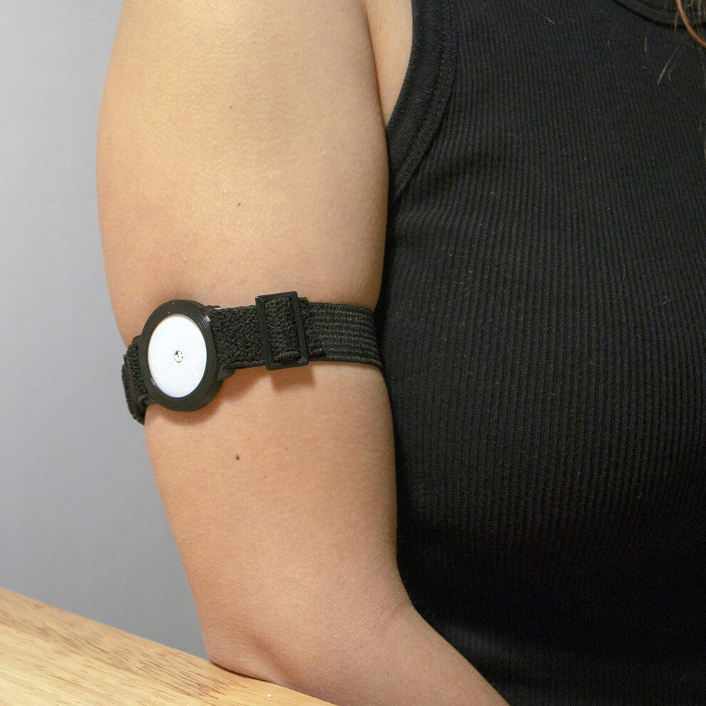 Td1 3D Sensor Armband Holder/Protector Compatible With Freestyle Libre 1/2 - Black
