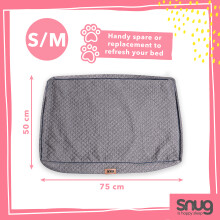 (Small/Medium) Snug Furry Friends Replacement Cover for Dog Bed
