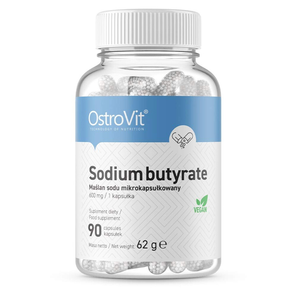 Sodium Butyrate 90 caps - Sodium - Vegan - HPMC - Gut & Microbiome