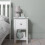 Noa and Nani Asora Bedside Table with Drawer in Classic White 3