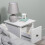 Noa and Nani Asora Bedside Table with Drawer in Classic White 4