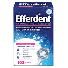 Original Anti-Bacterial Denture Cleanser Tablets | 102 Count | Packaging May Vary