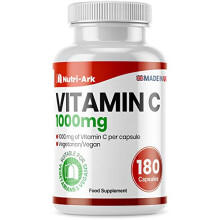 Vitamin C 1000mg 180 Capsules Suitable for Vegetarians & Vegans