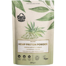 Organic Hemp Protein Powder, 280g Natural, Unflavoured, Vegan, Gluten Free, Plant Based, High Fibre, Rich in Omega 3 & Dairy Free. (280g, Unflavoured)