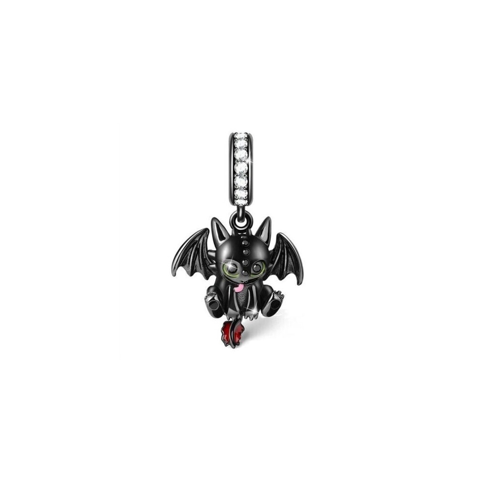 Black Dragon 9525 sterling silver dangle charm for pandora bracelet