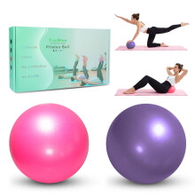 TopBine 9 Tum Pilatesboll -(2 Pcs) Stabilitetsboll för Yoga, Barre, Träning och Fysioterapi