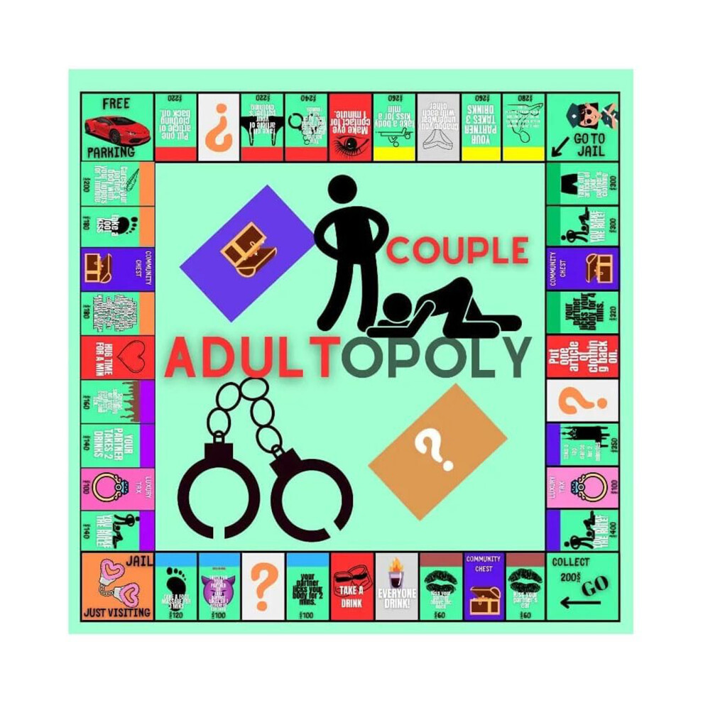 Couple Adult Opoly Board Game - Intimacy Fun Date Ideas