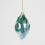 (Teardrop) Assorted Peacock Feather with Blue Tinsel Shaped Baubles 1