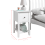 Noa and Nani Asora Bedside Table with Drawer in Silk Grey 2