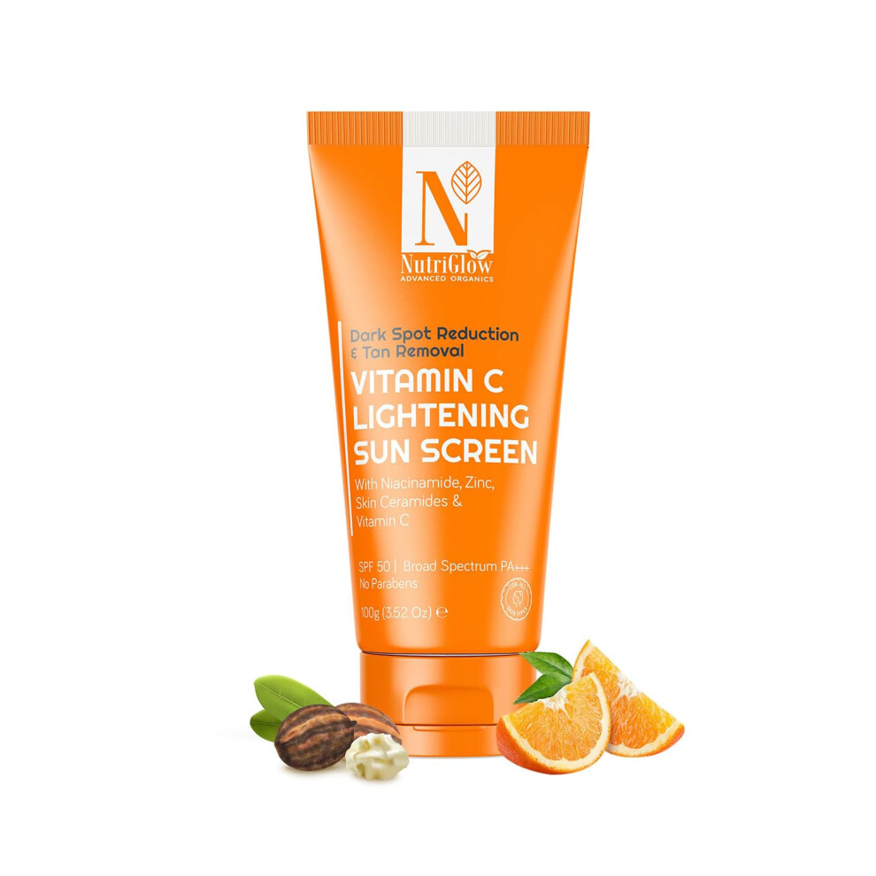 NUTRIGLOW Advanced Organics Vitamin C Lightening Sunscreen, 100g