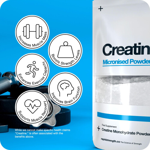Rapid Creatine Powder - Improved Exercise Performance | Enhance Muscle Growth | Cognitive Benefits 1